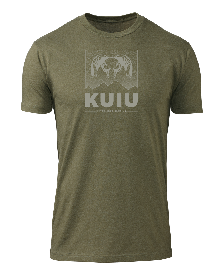 KUIU Topo Mountain T-Shirt | Military Green