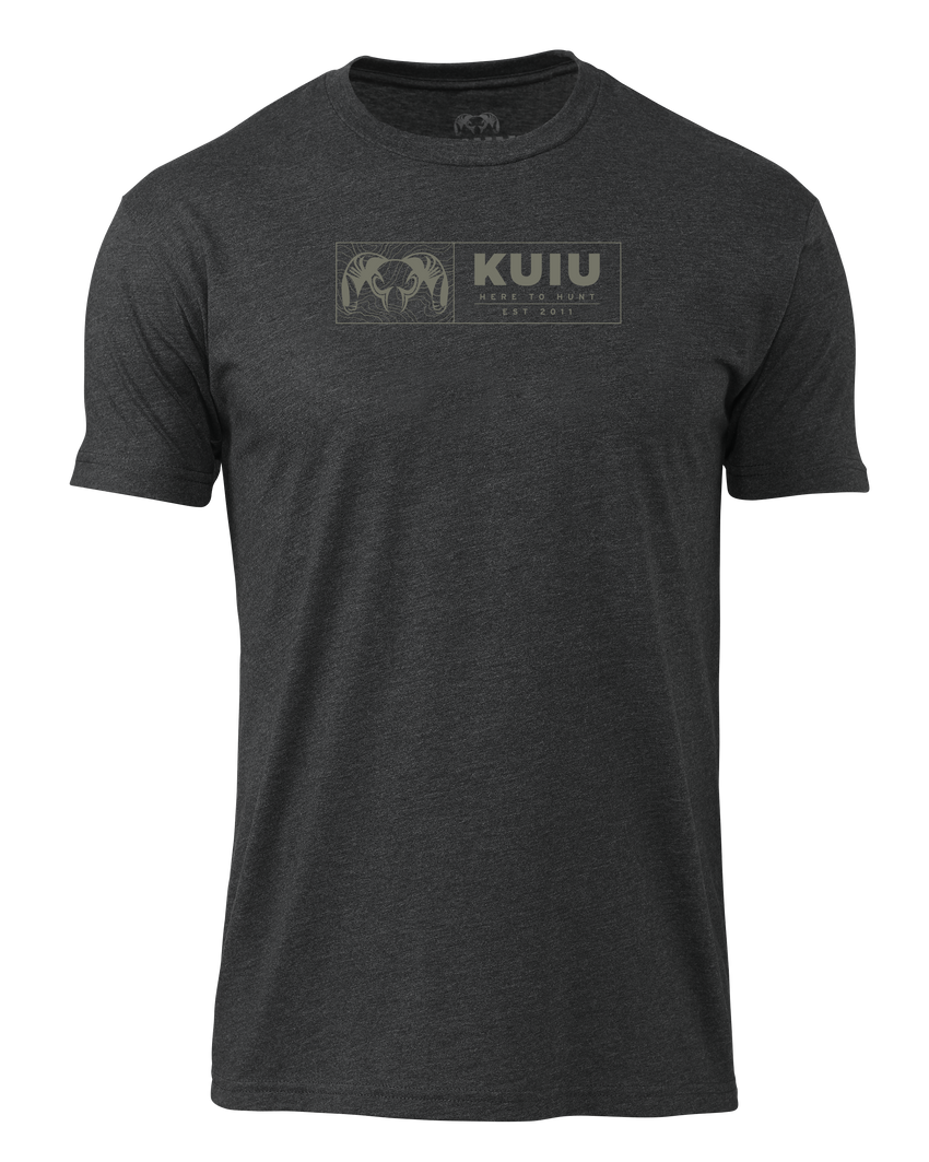 KUIU Topo Block T-Shirt | Charcoal