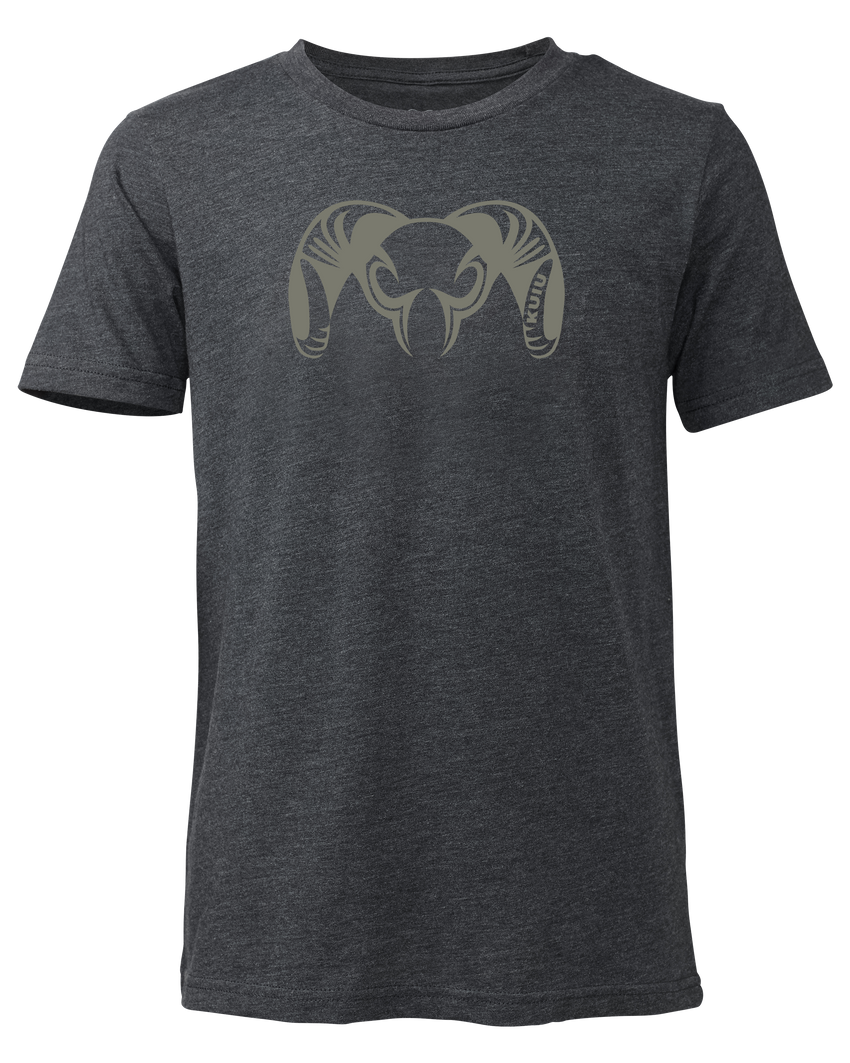 Youth Engraved Ram T-Shirt | Charcoal