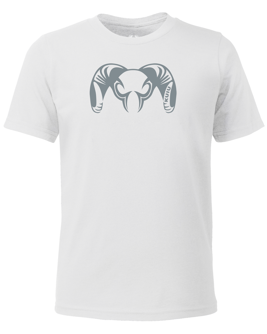Youth Engraved Ram T-Shirt | White