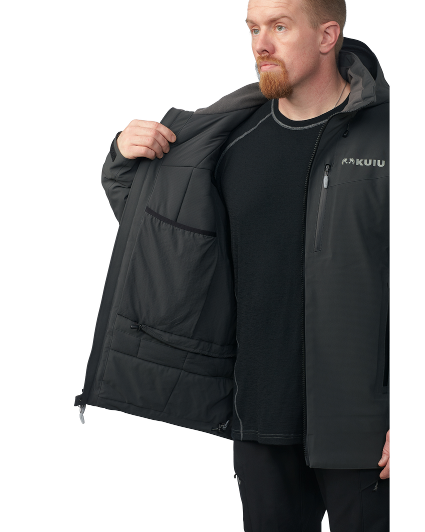 KUIU Kutana Gale Force Hooded Jacket | Gunmetal