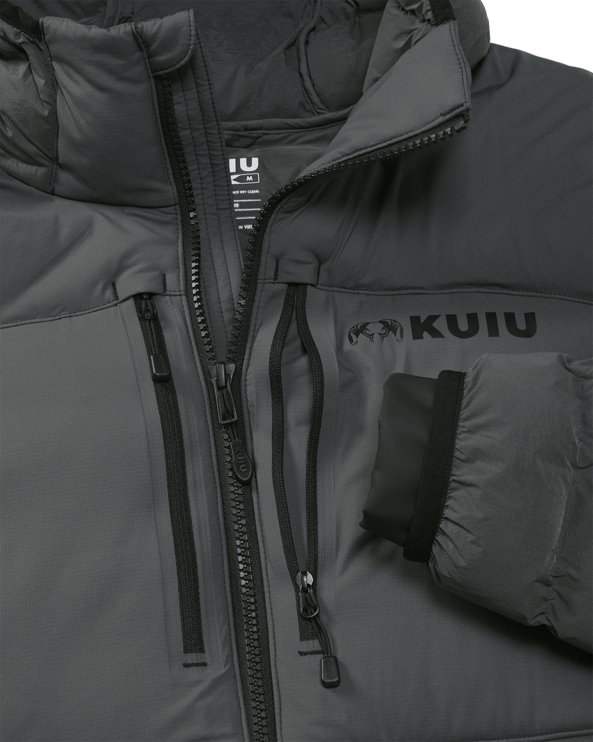 Outlet Flyway Insulated Hooded Jacket | Gunmetal