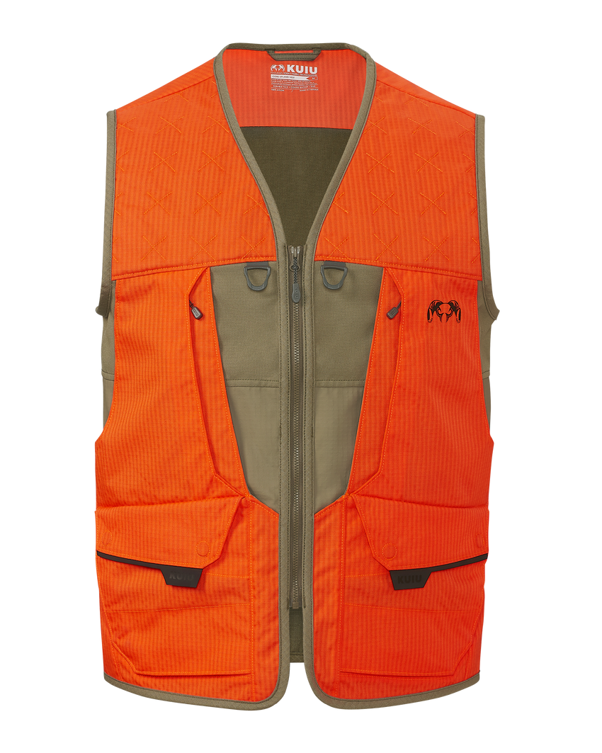 Core Upland Vest | Khaki/Blaze Orange