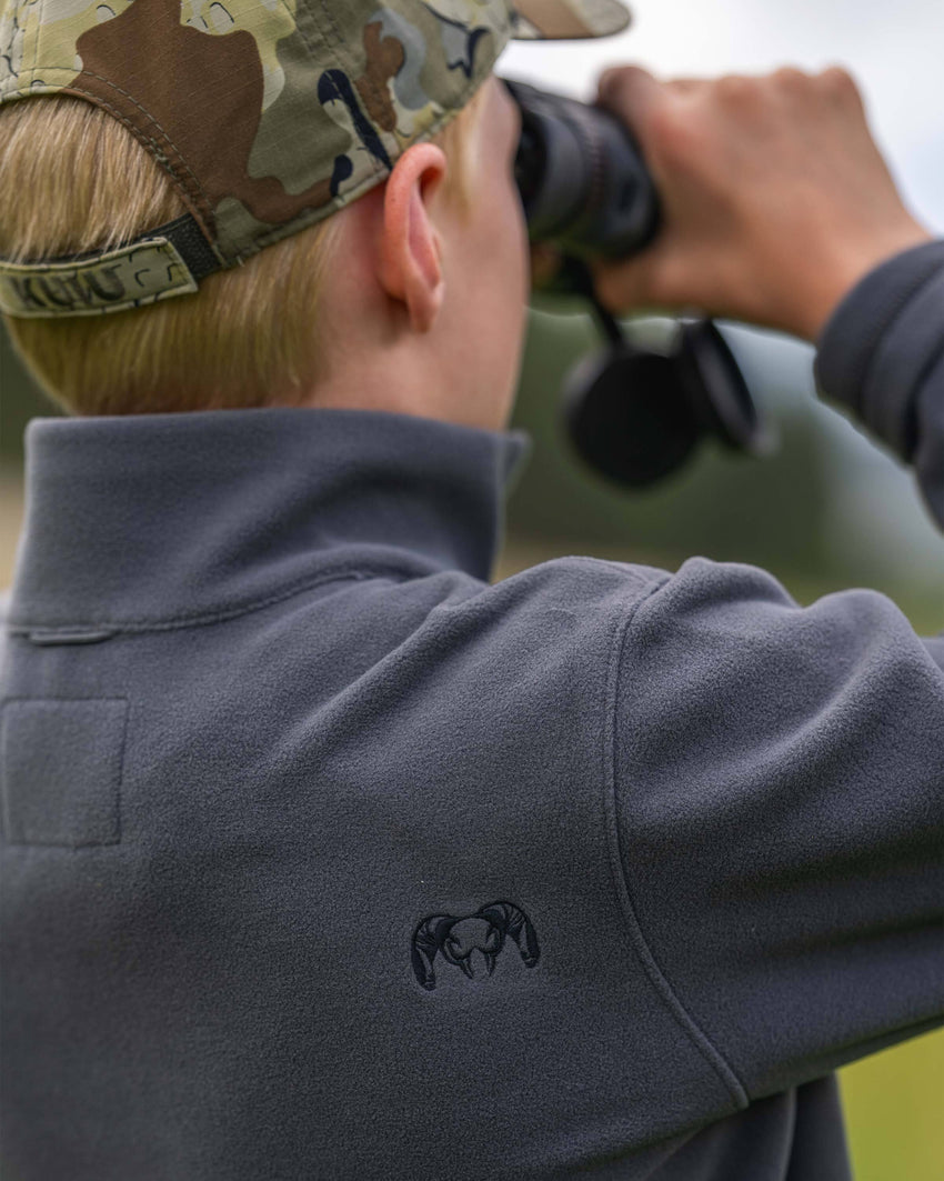 Youth Versa Fleece Full Zip | Gunmetal