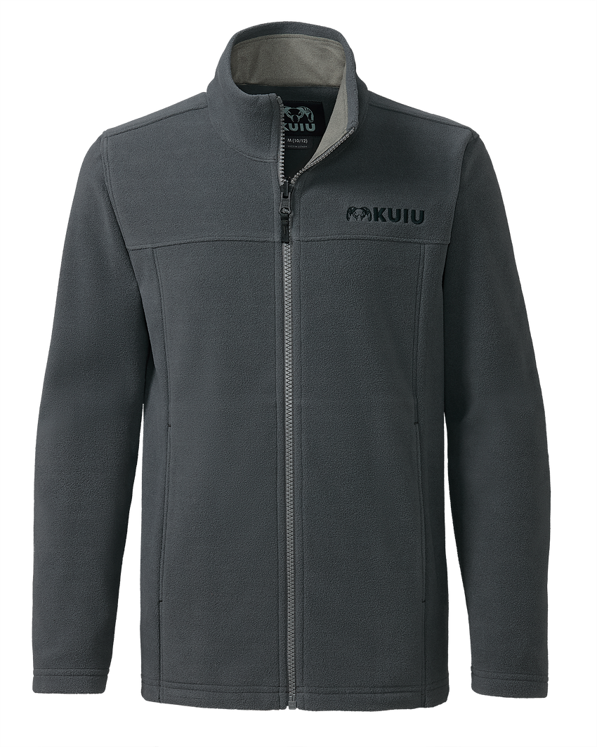 Youth Versa Fleece Full Zip | Gunmetal