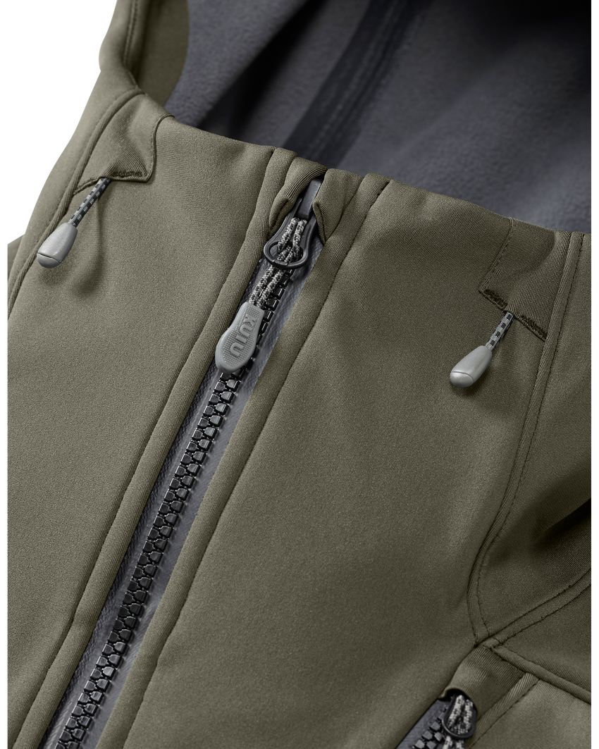 Axis Hybrid Hooded Jacket | Ash