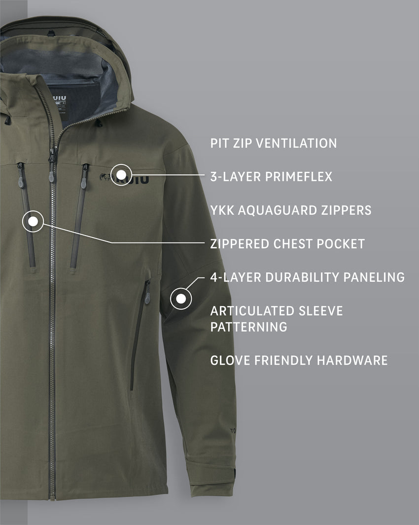 Yukon TR Rain Jacket | Ash
