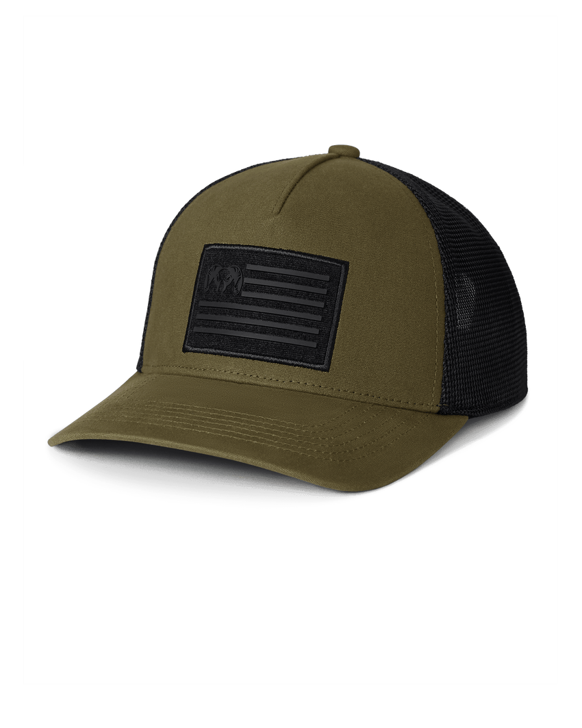 Welded Flag Patch Hat | Olive/Black
