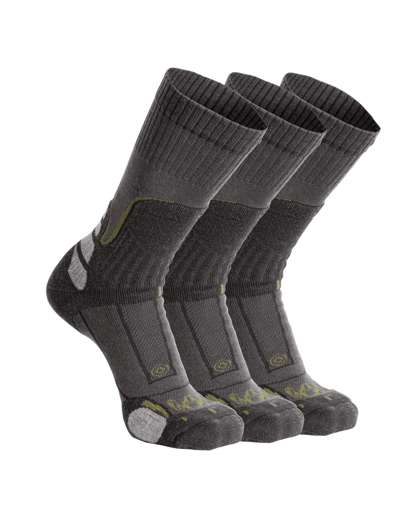 ULTRA Merino Midweight Mountain Sock 3-Pair Pack | Grey Green