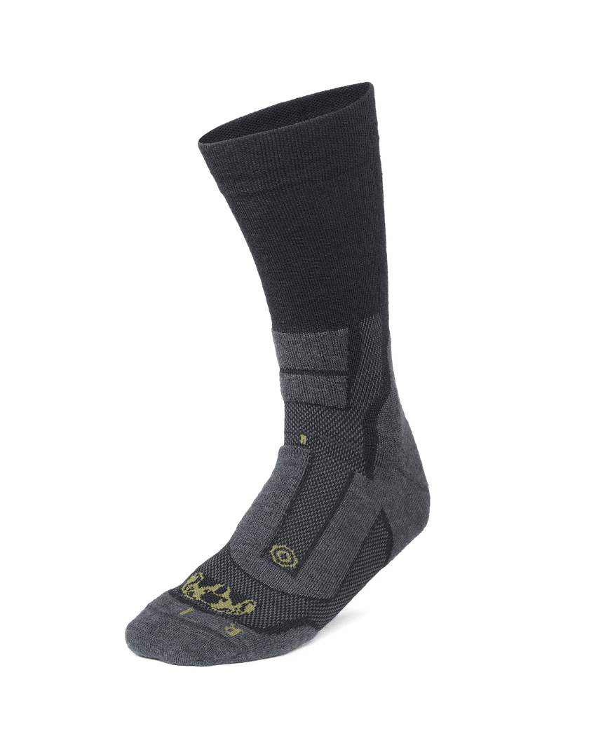 StrongWool Hybrid Crew Sock | Grey Green