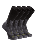 StrongWool Hybrid Crew Sock 4-Pair Pack | Grey Green