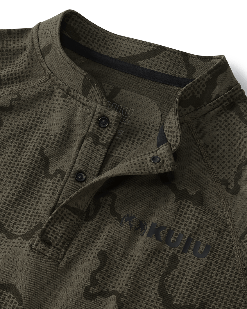 Ridgepoint Fleece Henley | Ash Tonal
