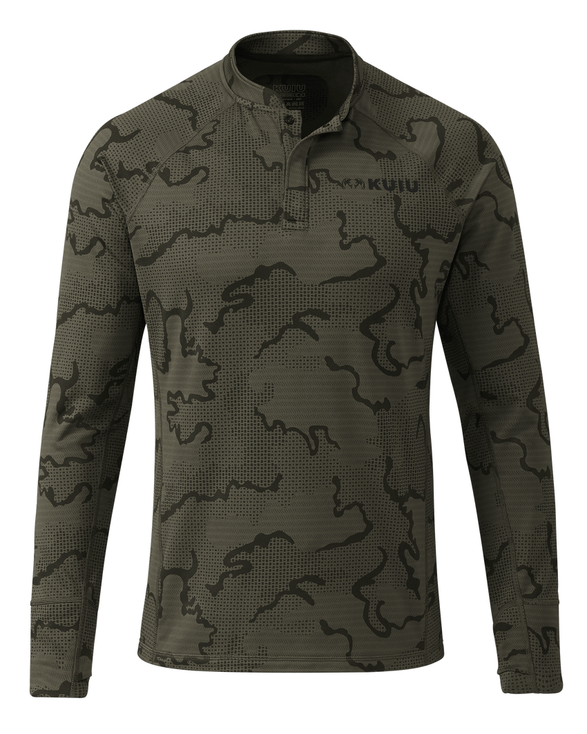 Ridgepoint Fleece Henley | Ash Tonal