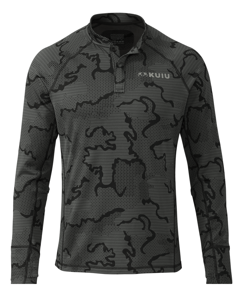 Ridgepoint Fleece Henley | Black Tonal