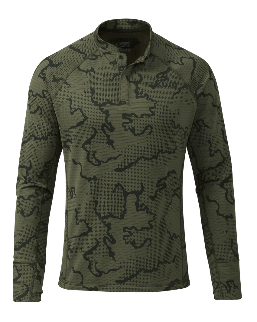 Ridgepoint Fleece Henley | Olive Tonal