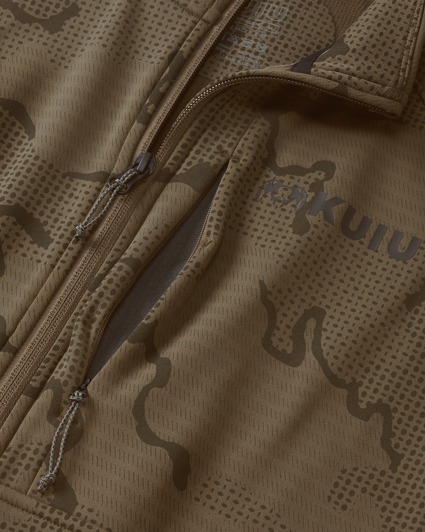 Ridgepoint Fleece Zip-T | Coyote Brown Tonal