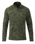 Outlet Ridgepoint Fleece Zip-T | Olive Tonal