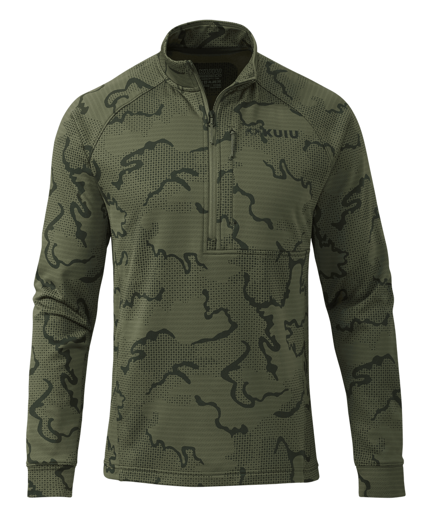 Outlet Ridgepoint Fleece Zip-T | Olive Tonal