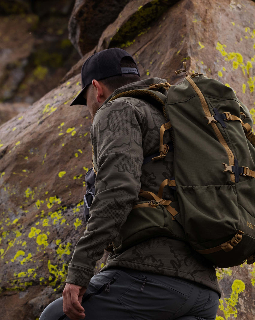Ridgepoint Fleece Hoodie | Olive Tonal