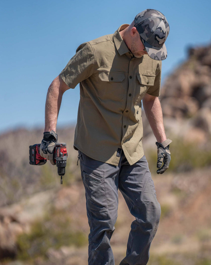 Motive SS Workgrade Shirt | Gunmetal