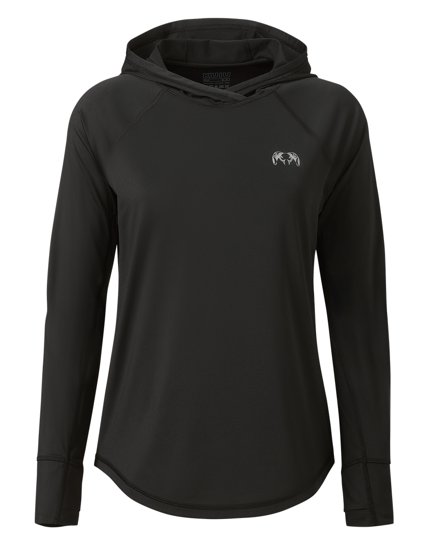 Women's Gila LS Hoodie | Black
