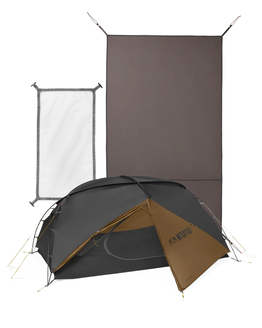Mountain Star 2 Person Tent Set | Gunmetal-Camel